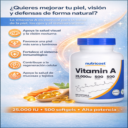 Vitamina A - Nutricost x500caps