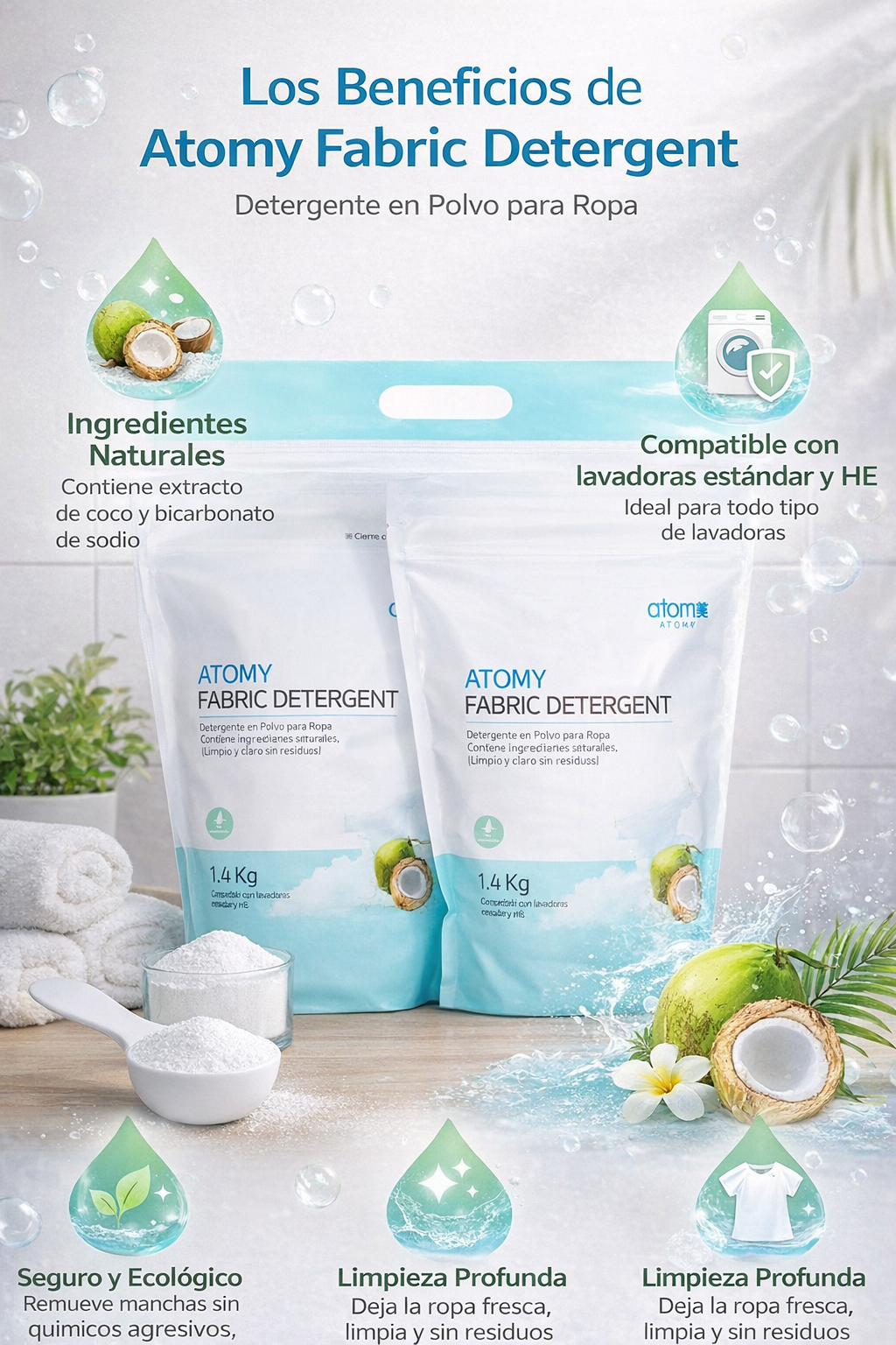 Detergente En Polvo - Atomy
