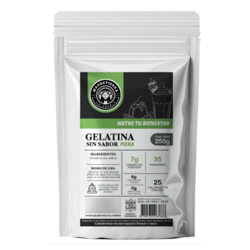 Gelatina sin Sabor - Madre Tierra x250gr