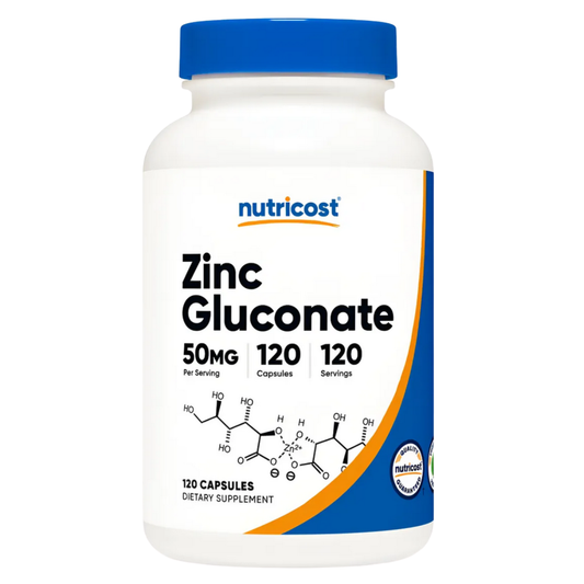 Zinc Gluconate - Nutricost x120caps