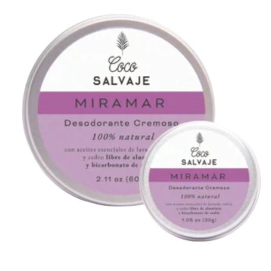 Desodorante Natural Cremoso Miramar - Coco Salvaje