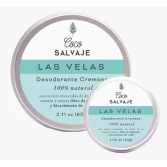 Desodorante Natural Cremoso Las Velas - Coco Salvaje