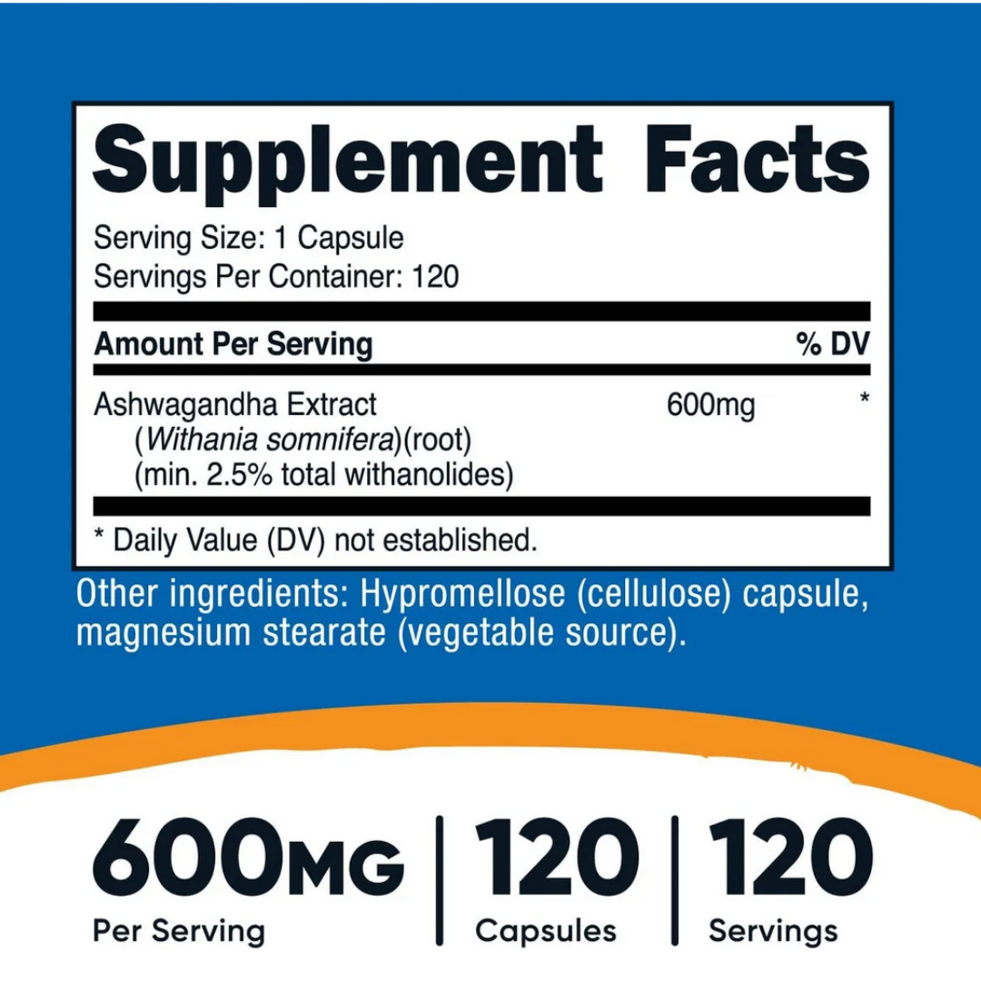 Ashwagandha - Nutricost x120cap