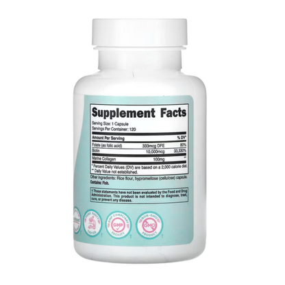 Biotina con Colageno - Nutricost x240caps