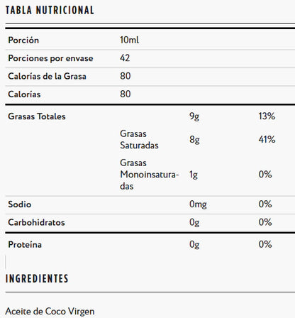 Aceite De Coco Virgen - A De Coco x420ml