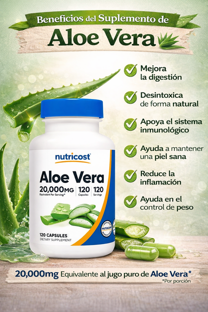 Aloe Vera - Nutricost -  x120caps