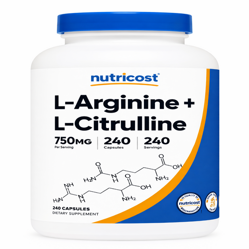 L-Arginina L-Citrulina Complex - Nutricost x240caps