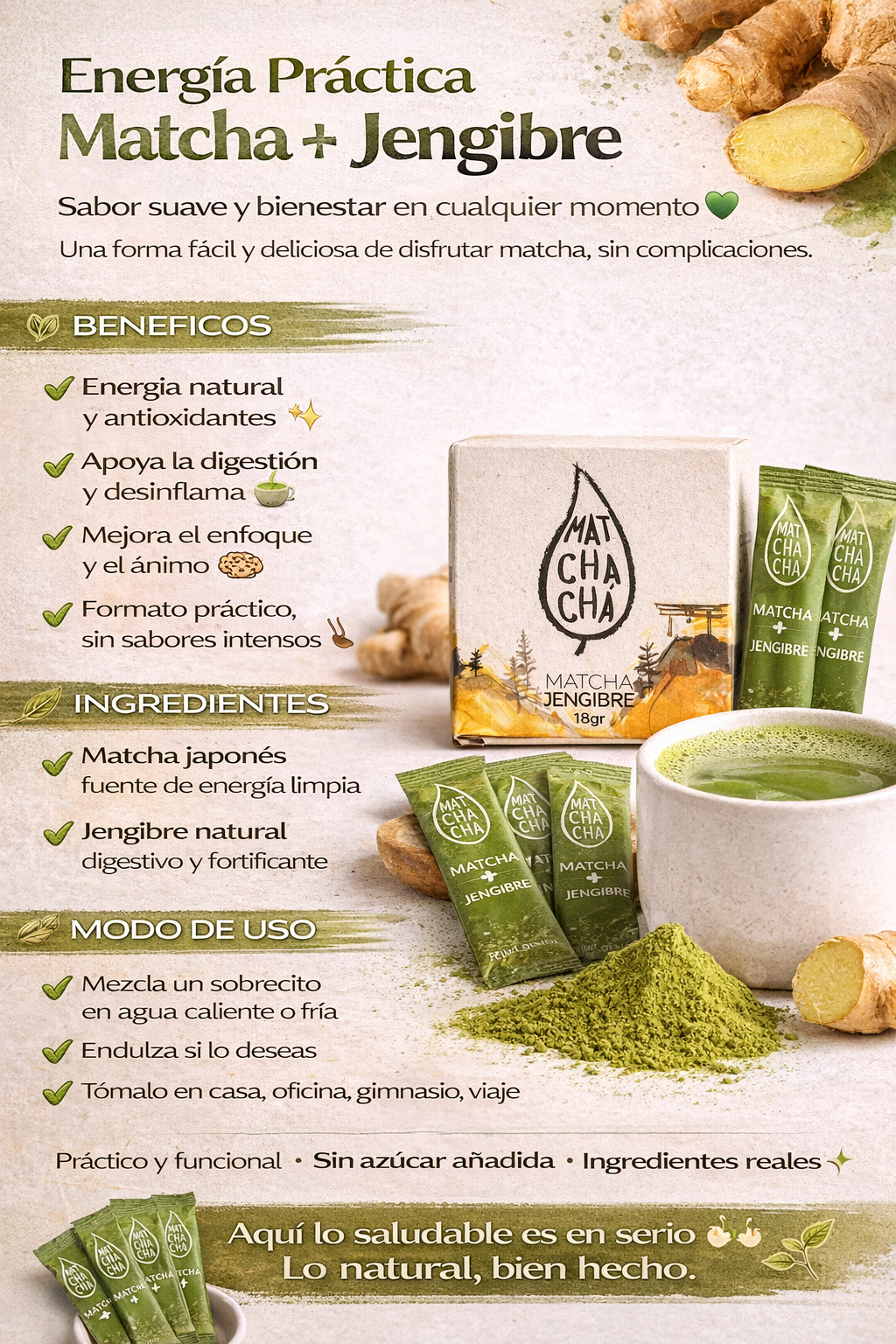 Té Matcha Jengibre - Matchachá x18g
