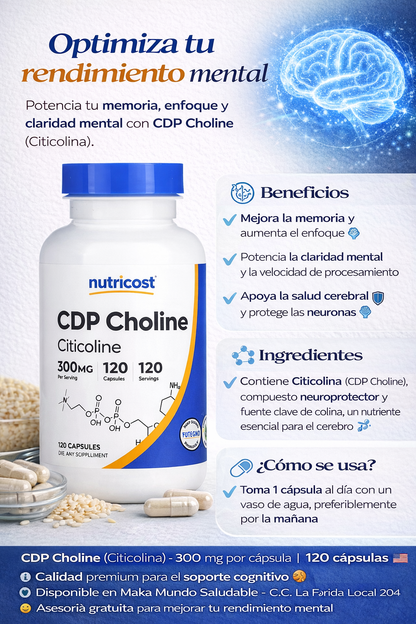 CDP Choline - Nutricost x120caps