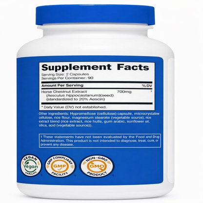 Horse Chesnuts (Extracto de Castaño) - Nutricost x180caps