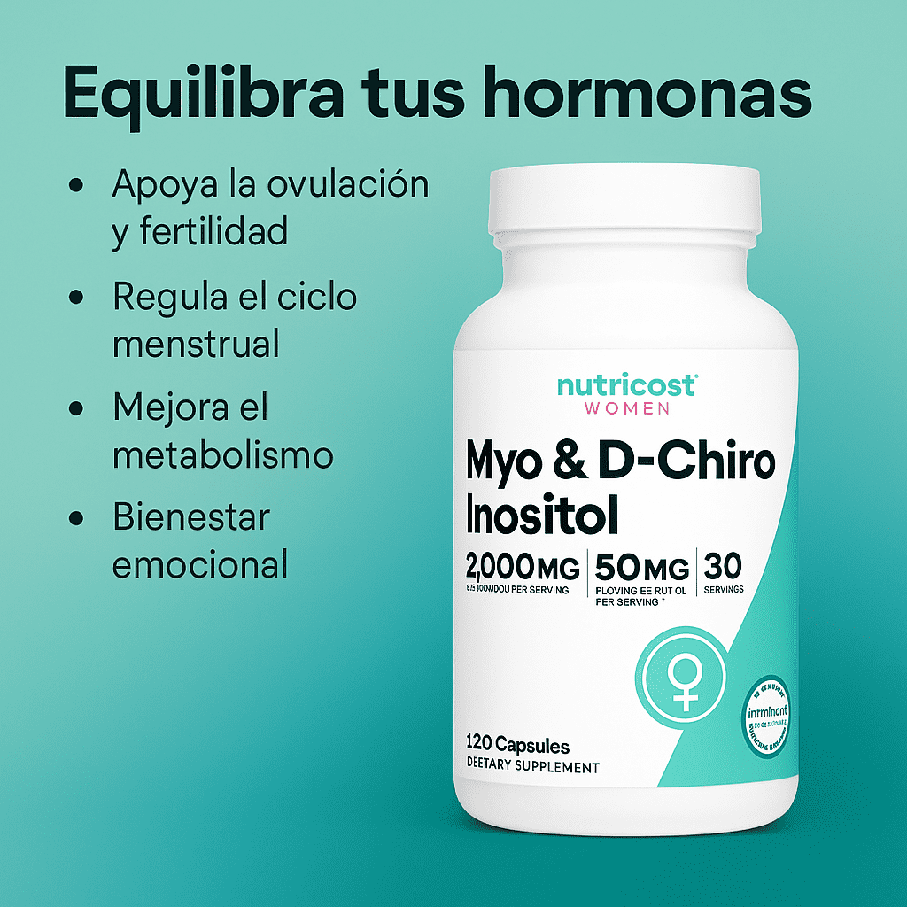 MYO & D-Chiro Inositol - Nutricost x120caps