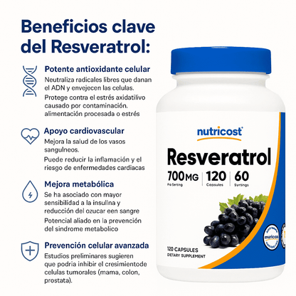 Resveratrol - Nutricost x120caps