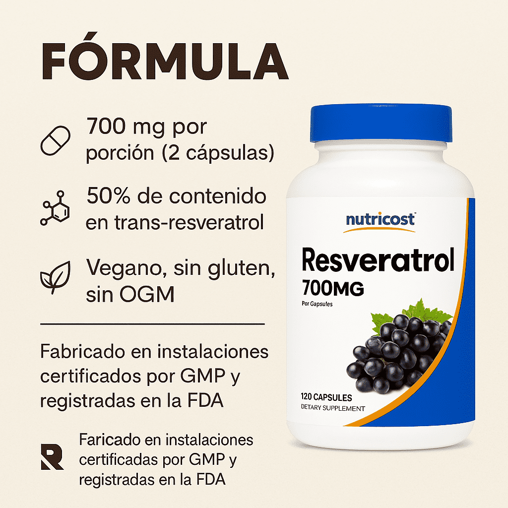 Resveratrol - Nutricost x120caps