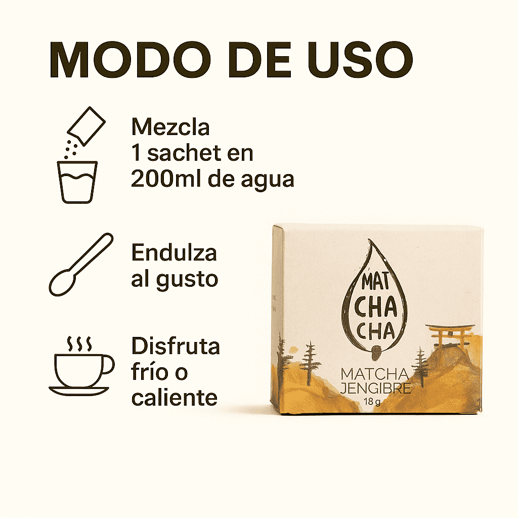 Té Matcha Jengibre - Matchachá x18g