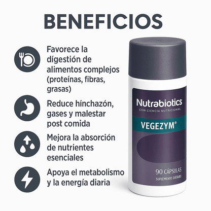 Vegezym® - Nutrabiotics x90caps