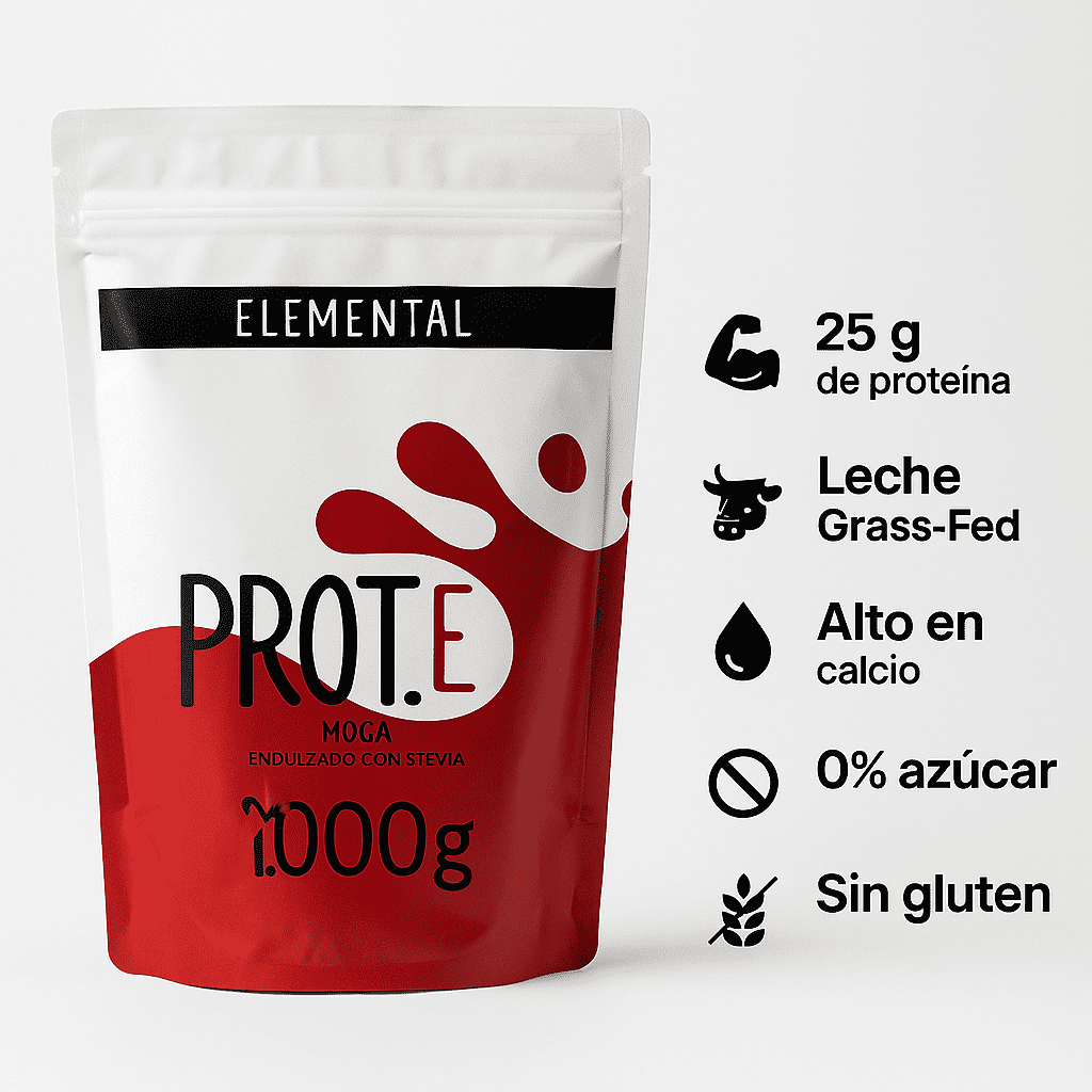 Proteína A Base de Leche Sabor A Moka (con Stevia) - Elemental x1000gr