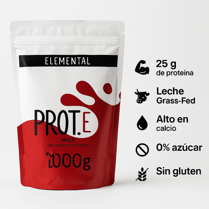 Proteína A Base de Leche Sabor A Moka (con Stevia) - Elemental x1000gr