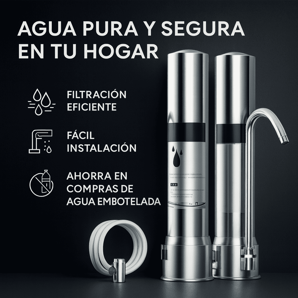 FILTRO ACERO QUIRURGICO 2 ETAPAS ULTRAFILTRACCIÓN PURIFIL