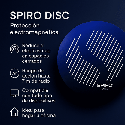 Spiro® Disc - Noxtak Filtro Electromagnetico Multiproposito: Espacios, Electrodomésticos y Agua Estructurada