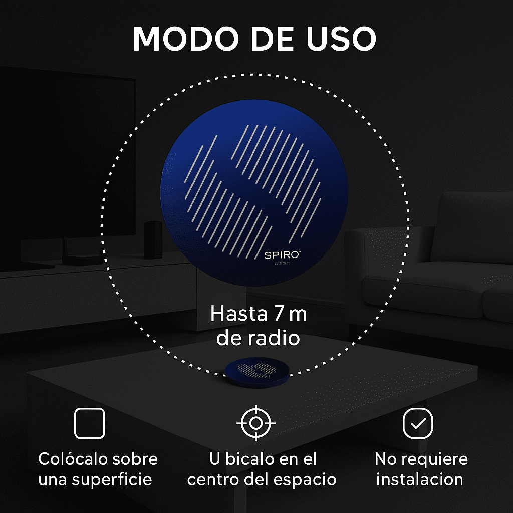 Spiro® Disc - Noxtak Filtro Electromagnetico Multiproposito: Espacios, Electrodomésticos y Agua Estructurada