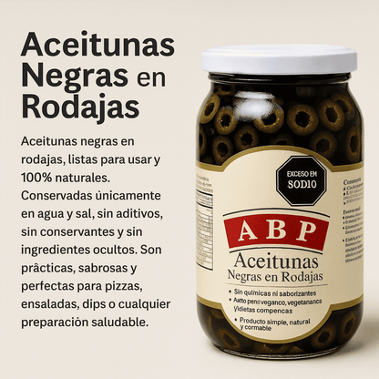 Aceitunas Negras En Rodajas - ABP x500ml
