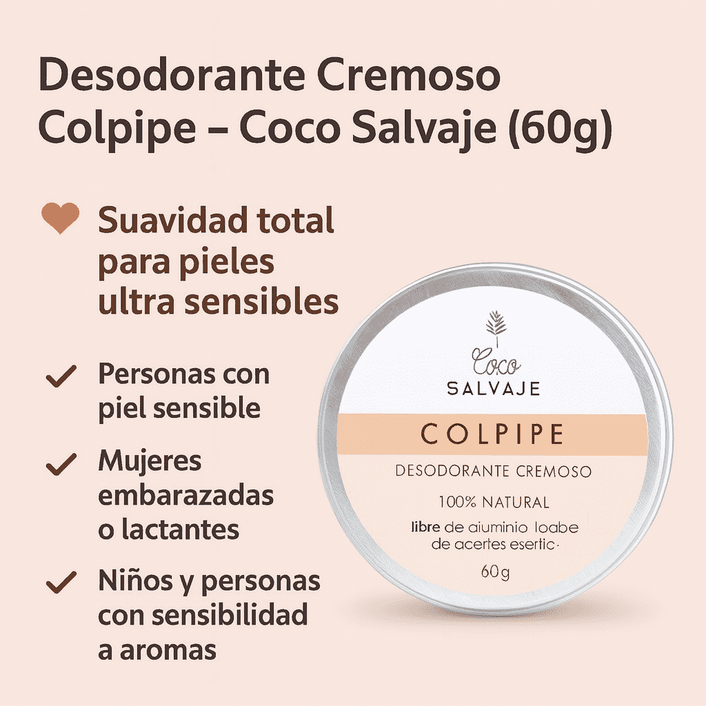 Desodorante Natural Cremoso Colpipe - Coco Salvaje