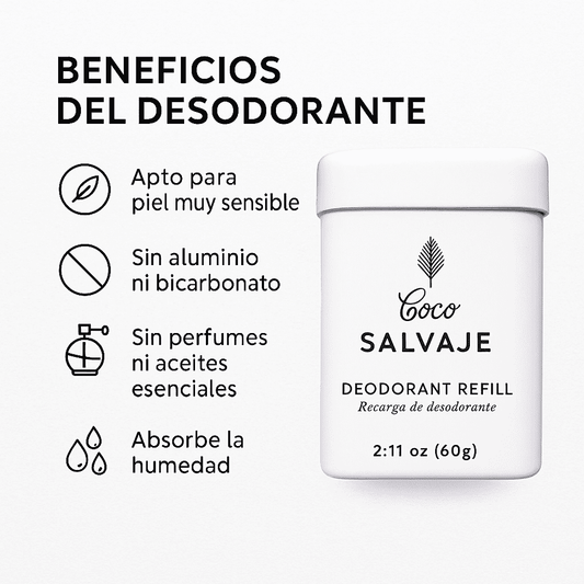 Desodorante Natural En Barra - Coco Salvaje x60g