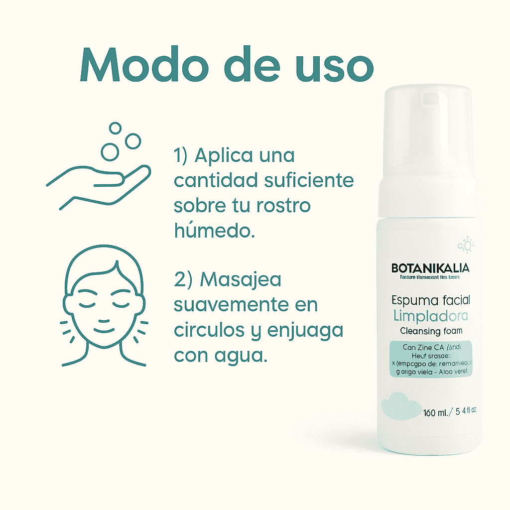 Espuma Facial Limpiadora - Botanikalia x160ml