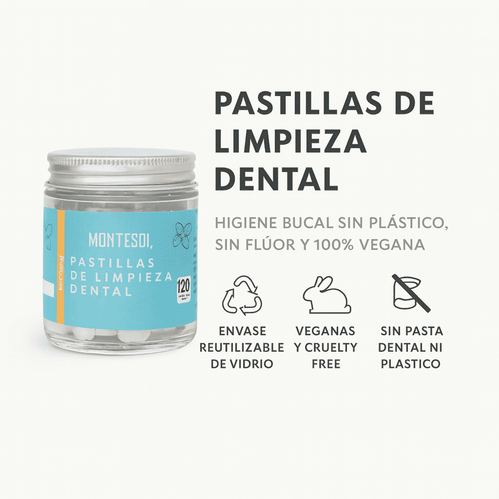 Pastillas de Limpieza Dental (Menta) - Montesol x120und