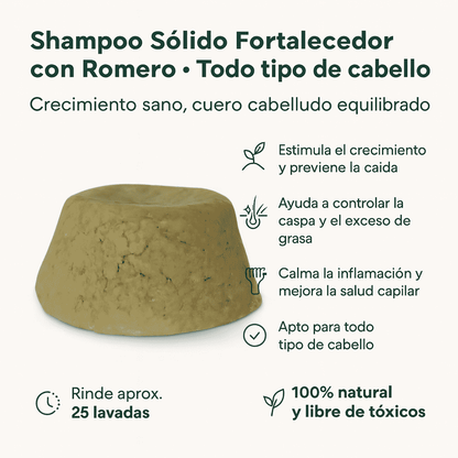 Shampoo Sólido Romero - Nativas x58g