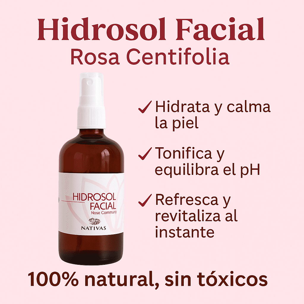 Tonico Facial Agua De Rosas - Nativas x50ml