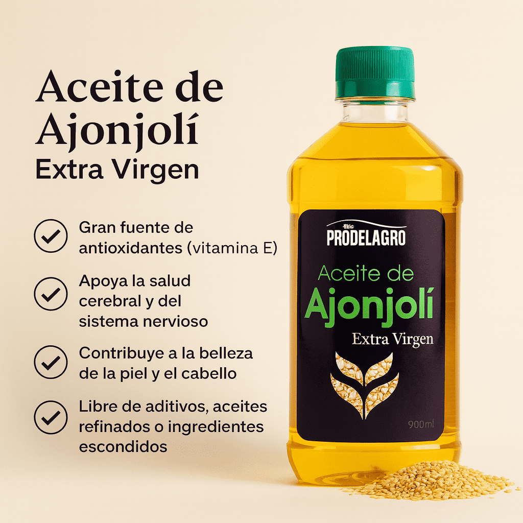 Aceite De Ajonjolí Extra Virgen - Prodelagro x500ml