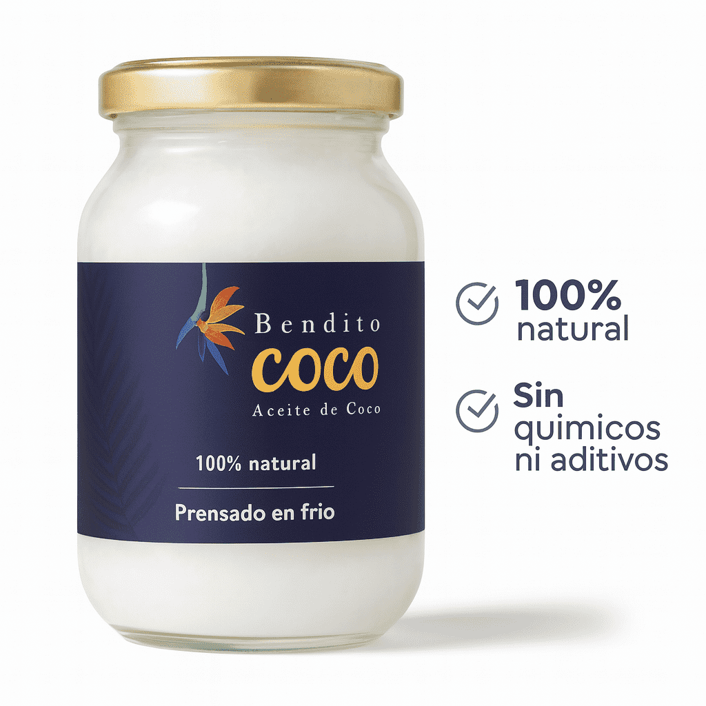 Aceite De Coco Virgen Convencional - BENDITO COCO x200ml