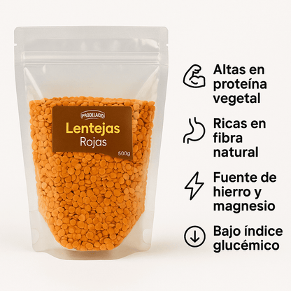 Lentejas Rojas - Prodelagro x500g