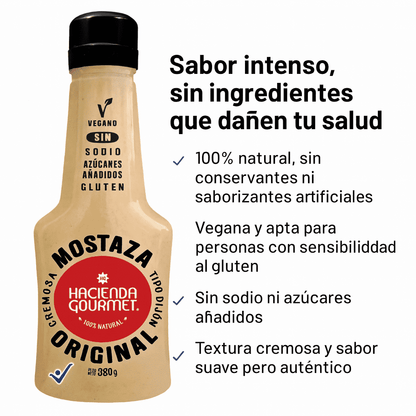 Mostaza Original Tipo Dijon - Hacienda Gourmet x380gr