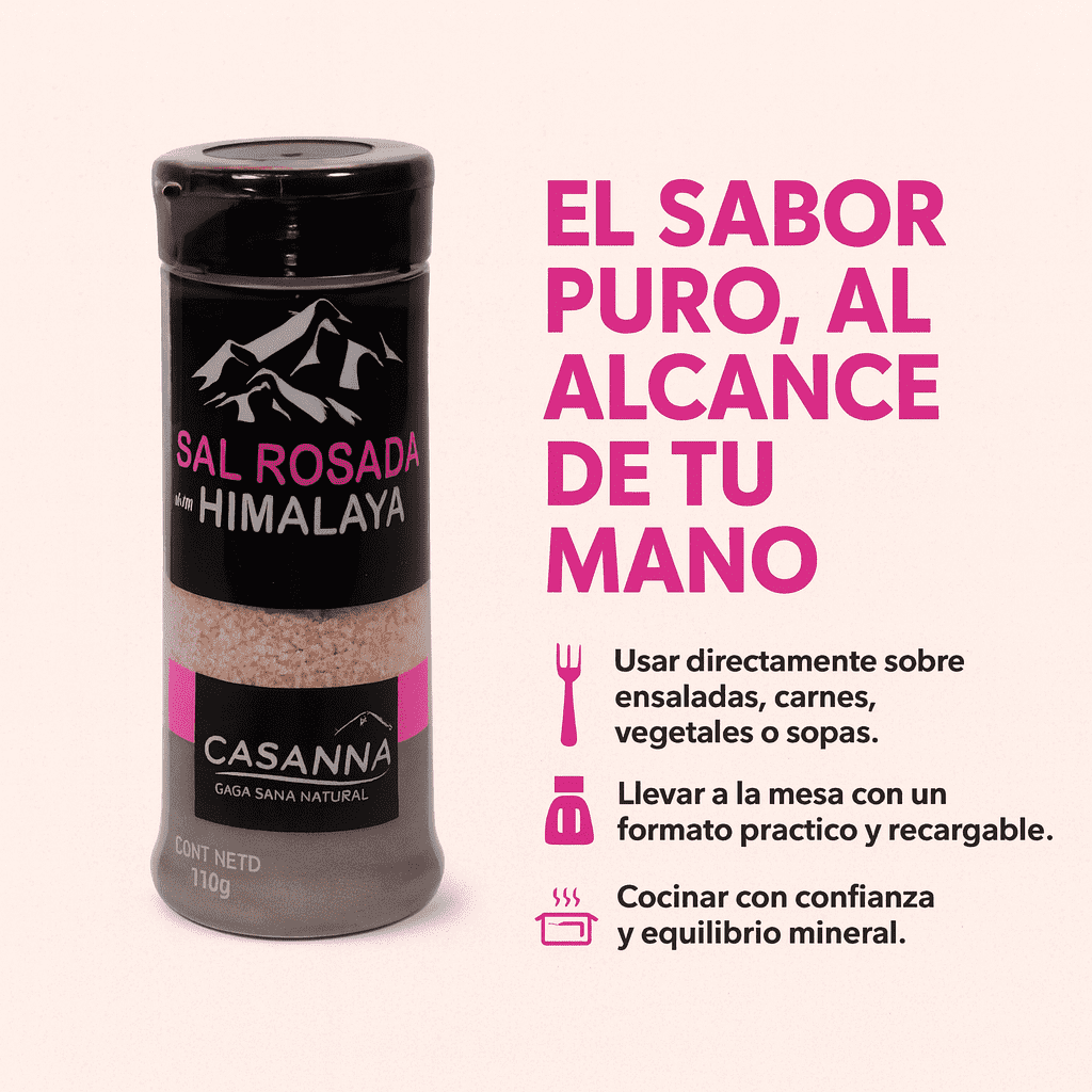 Sal Rosada Del Himalaya Tipo Salero (Casanna) - Prodelagro x110g