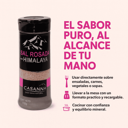 Sal Rosada Del Himalaya Tipo Salero (Casanna) - Prodelagro x110g