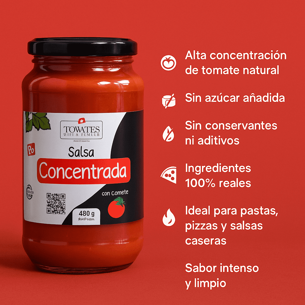 Salsa Concentrada - Tomates Villa Santos x480gr