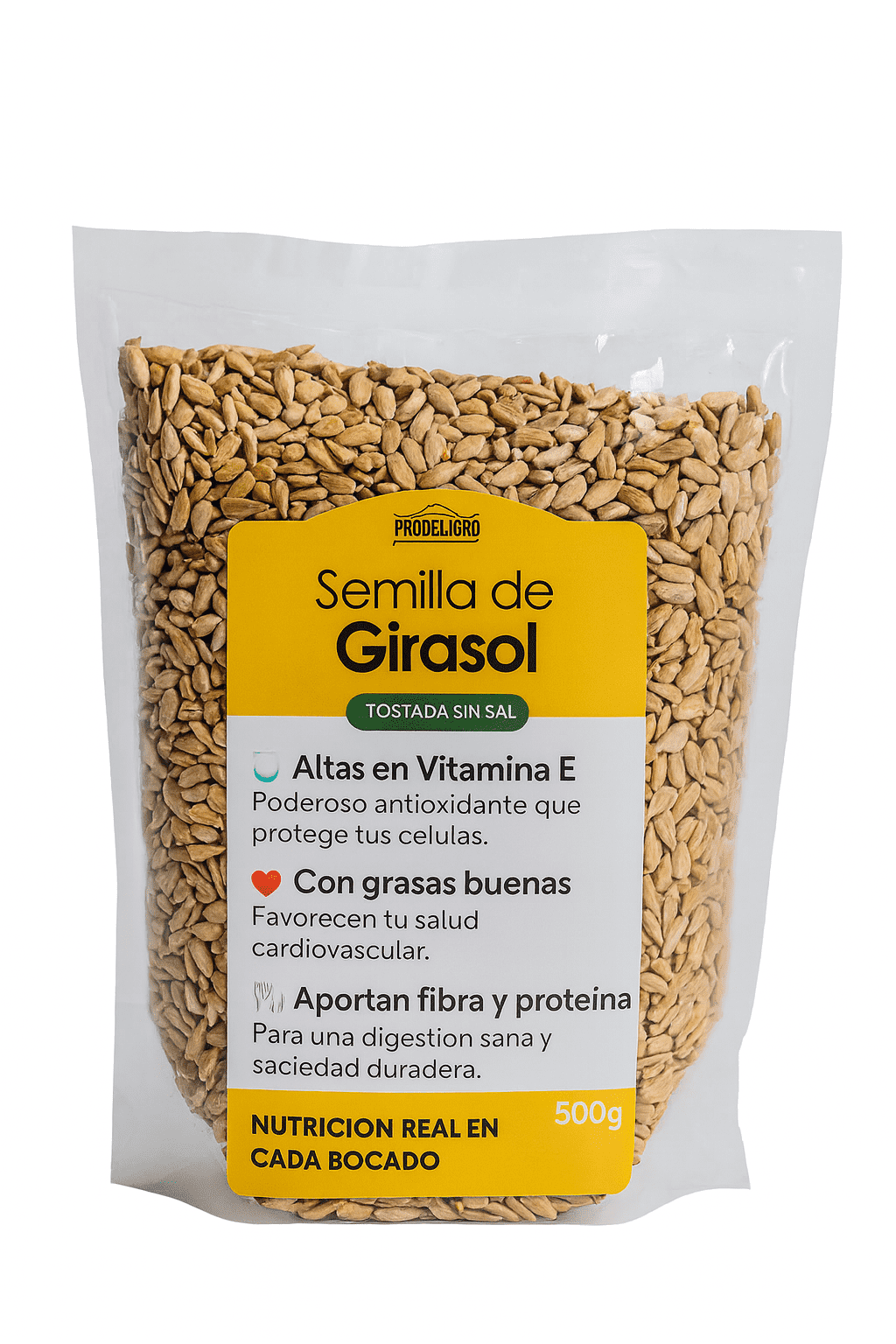 Semillas De Girasol Sin Sal - Prodelagro x500g