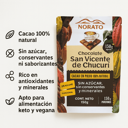 Cacao Orgánico en Polvo - Norato x150gr