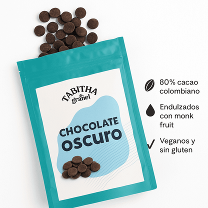 Chips de Chocolate Oscuro 80% - Tabitha x200g