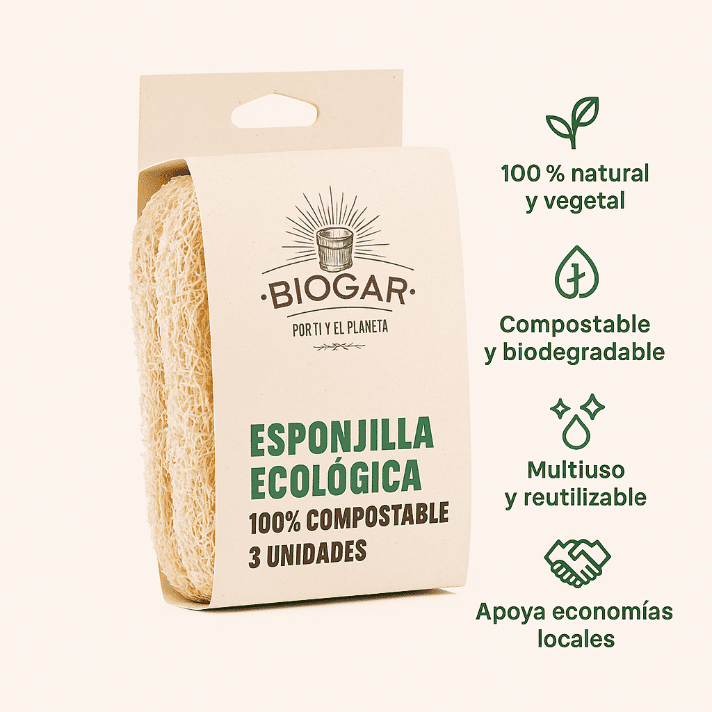 Esponjilla Ecológica - Biogar x3unid