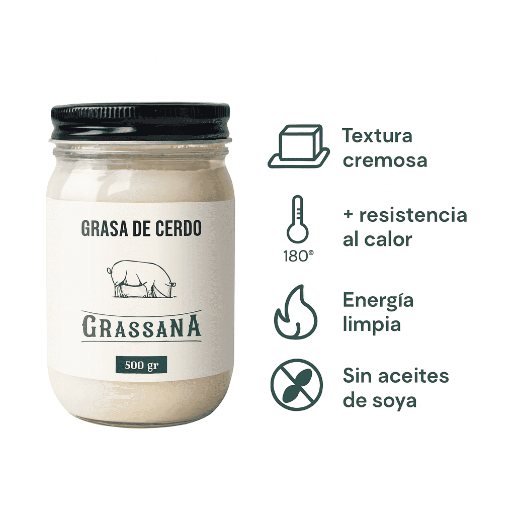 Grasa Orgánica de Cerdo - Grassana x500ml