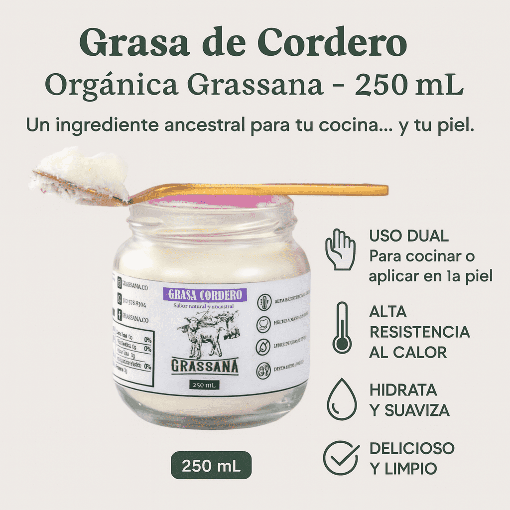 Grasa Orgánica de Cordero - Grassana x250ml