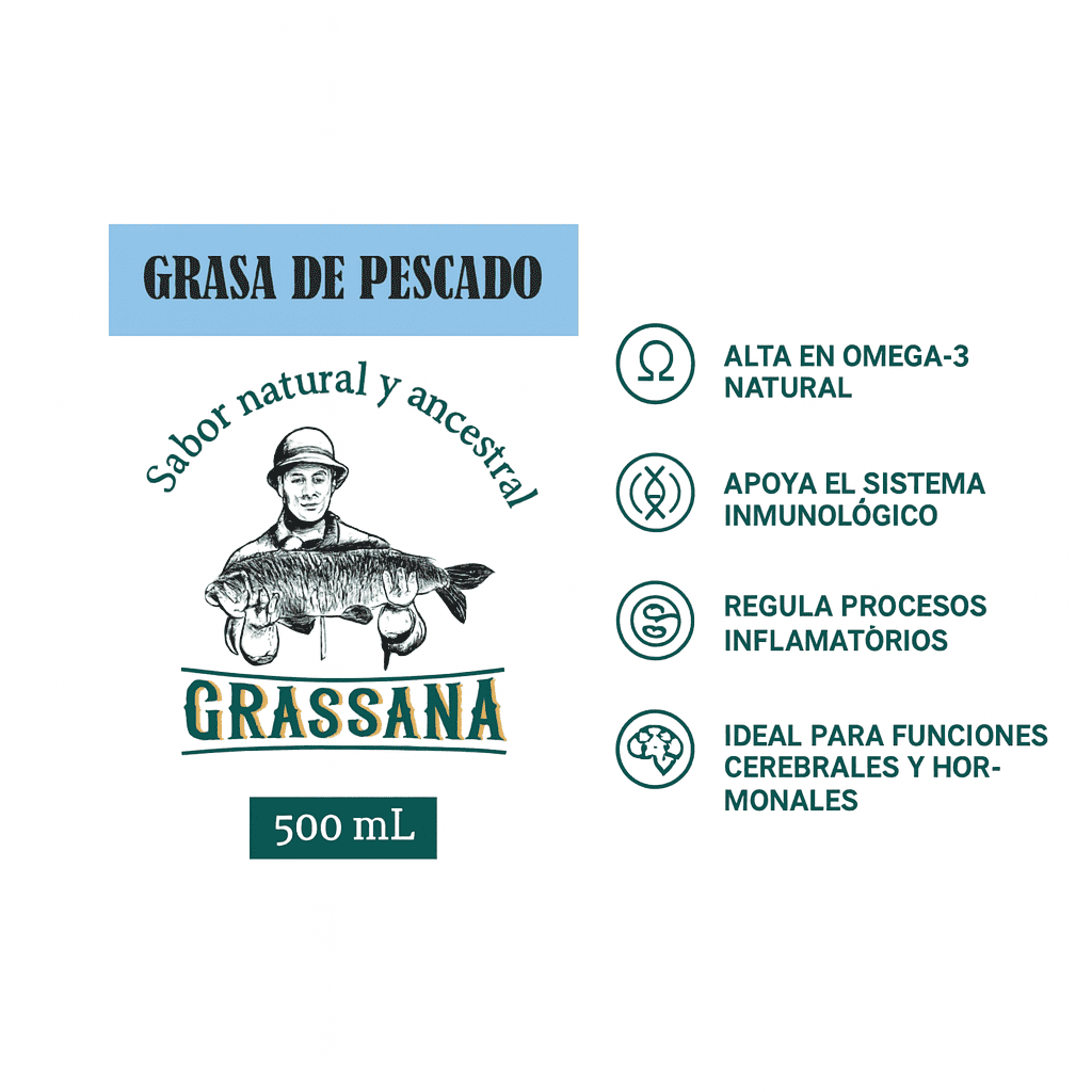 Grasa Orgánica de Pescado - Grassana x500ml