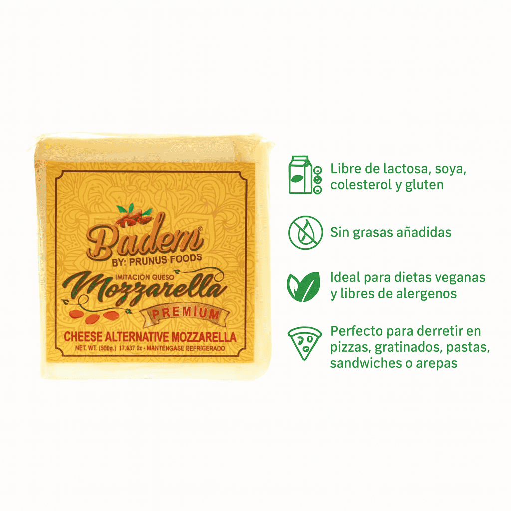 Queso de Almendra Tipo Mozarella - Badem x500g