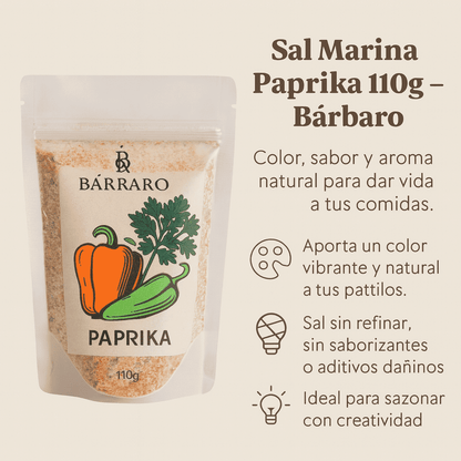 Sal Marina Paprika - Bárbaro x110g
