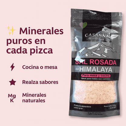 Sal Rosada del Himalaya Fina (Casanna) - Prodelagro x120gr
