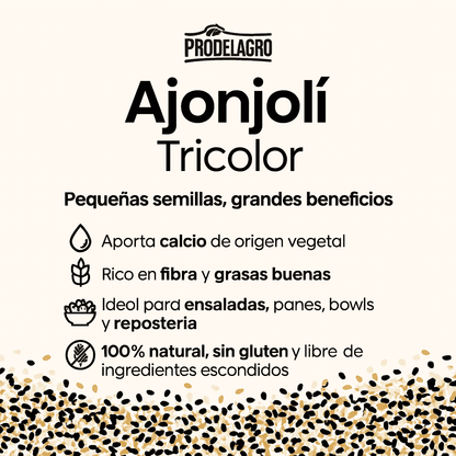 Semillas De Ajonjolí Multicolor - Prodelagro x500g