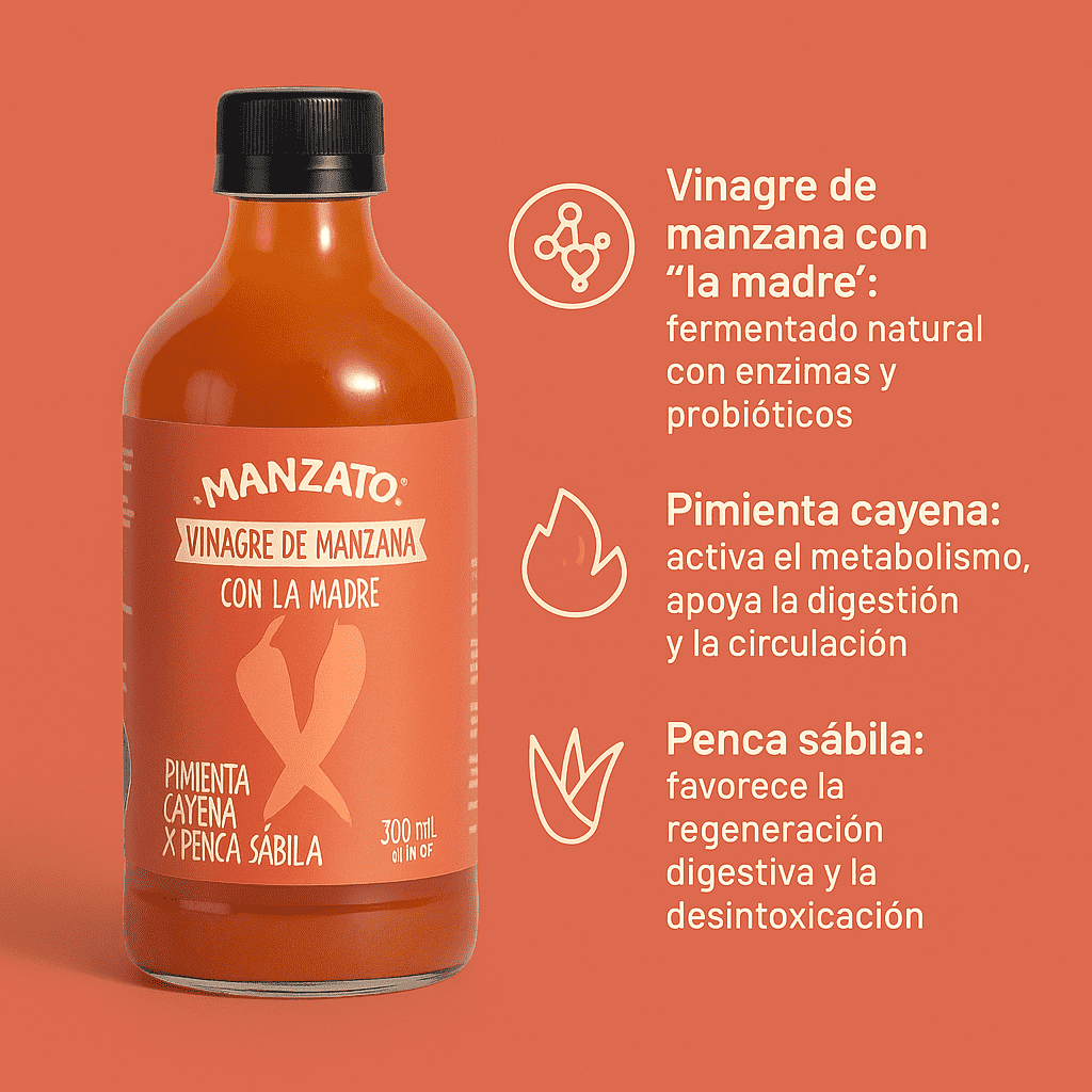 Vinagre de Manzana - Manzato x500ml